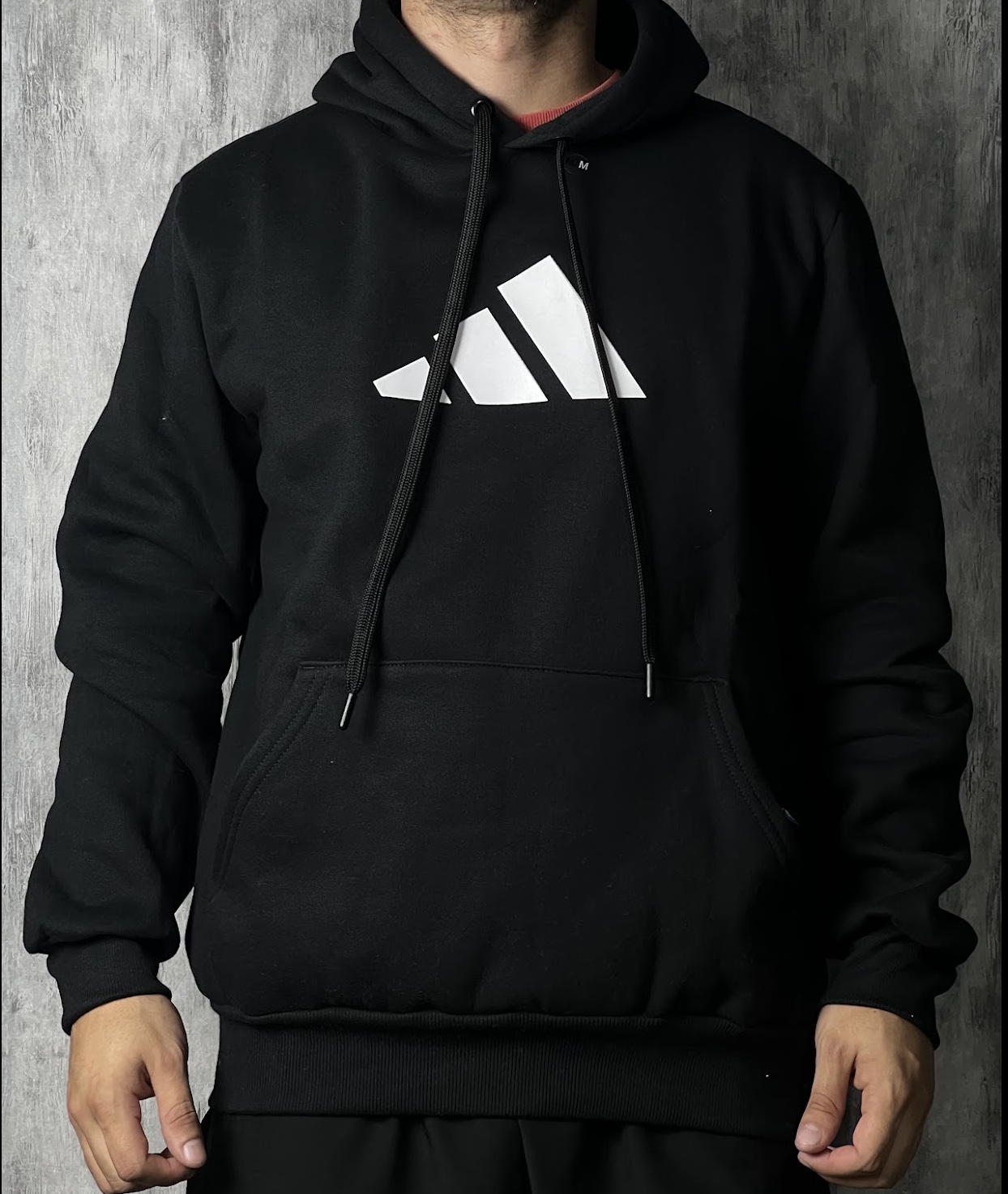 Moletom c/ capuz Adidas - Preta